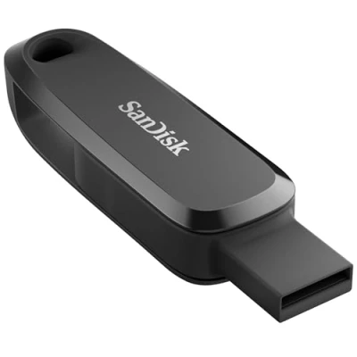 Afbeelding van SanDisk 256 GB USB stick (2 in 1 telefoonopslag, Type C en A omkeerbare aansluitingen, voor smartphones, tablets, Macs, computers), automatische back up, Rescue Pro Deluxe, zwart