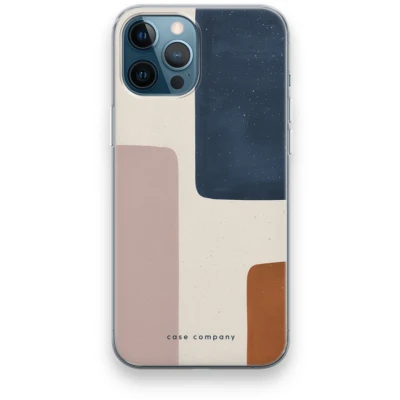 Afbeelding van Case Company® hoesje geschikt voor iPhone 12 Pro Geo #5 Soft Cover Telefoonhoesje Bescherming aan alle Kanten en Schermrand