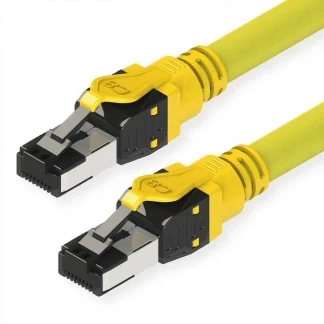 Afbeelding van Netwerkkabel Cat8 S/FTP 3 meter (Soepel, 100% koper, LSZH, Geel)