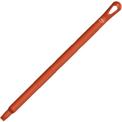 Afbeelding van Vikan Stelen 65cm Hygiene Kunststof Korte Steel 650mm Ø32mm Rood