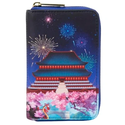 Afbeelding van Loungefly Disney portemonnee Mulan Castle 0671803404557, Mulan., eenheidsmaat, met ritssluiting, Mulan, ritssluiting