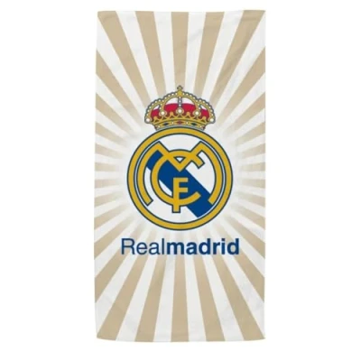 Afbeelding van New Import Real Madrid strandhanddoeken, 100% microvezel, sneldrogend en exclusief design (140 x 70 cm)