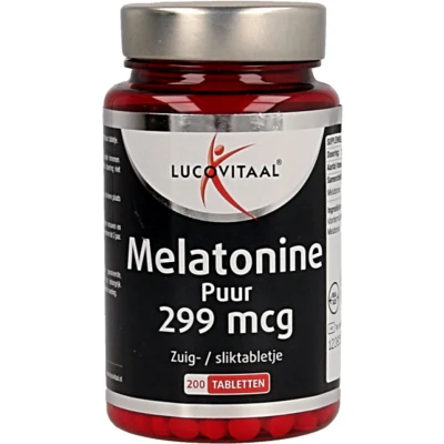 Afbeelding van 2+2 gratis: Lucovitaal Melatonine Puur 0,299mcg 200 tabletten