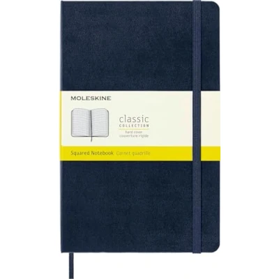 Image de Carnet classique Grand Format Pages quadrillées Couverture rigide saphir