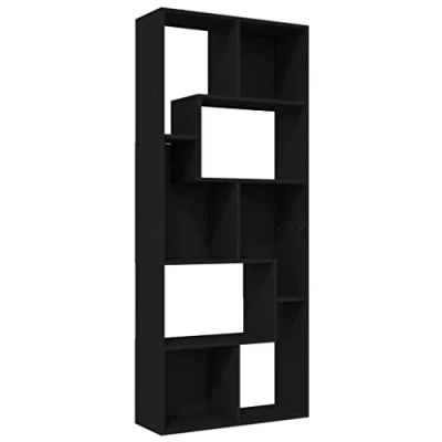 Afbeelding van vidaXL Boekenkast zwart 67x24x161 cm bewerkt hout