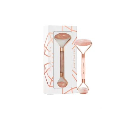 Afbeelding van Crystallove ROSE Quartz Facial Roller Huidverzorgingstool, Dames, Maat: One Size,