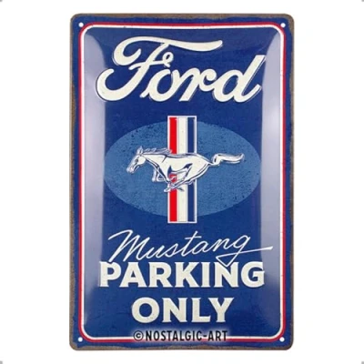 Afbeelding van Wandbord 20 x 30 cm Ford Mustang Parking Only