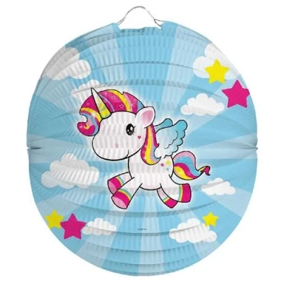 Image de Lanterne Licorne 23cm par unité
