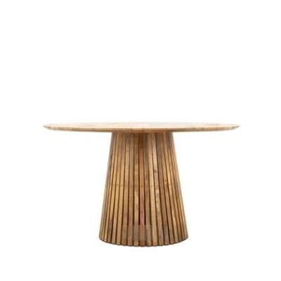 Afbeelding van Eettafel Nara rond mangohout 150 cm