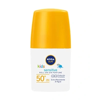 Image de NIVEA Sun Kids Sensitive Crème solaire SPF 50+ pratique pour peaux sensibles des enfants 50 ml