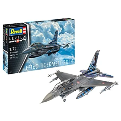 Afbeelding van 1:72 Revell 03844 Lockheed Martin F 16D Tigermeet 2014 Plastic Modelbouwpakket