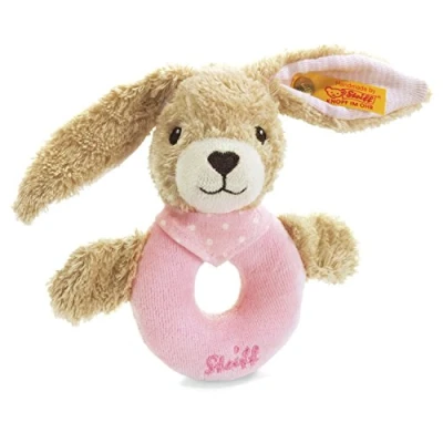Image de Steiff Hoppel Hase Greifring mit Rassel