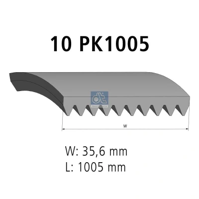 Afbeelding van DT Spare Parts 4.80696 Multiriem 1005 10