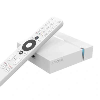 Image de Passerelle multimédia Strong LEAP S3+V2 Box Google TV 4K Chromecast Blanc