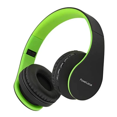 Afbeelding van Bluetooth Koptelefoons, PowerLocus draadloze Over Ear Koptelefoon Inklapbaar, Met microfoon Zwart