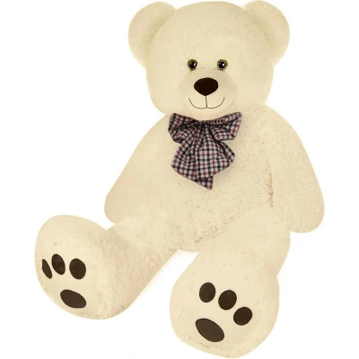 Afbeelding van Monzana Pluche Knuffelbeer 100cm staand Creme