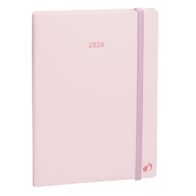 Image de Agenda civil semainier avec fermeture élastique Quo Vadis Ministre Collection Pastel Décembre 2025 à 2026 Rose