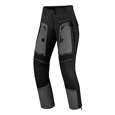 Afbeelding van SHIMA Hero Lady 2.0 Motorbroek voor dames, biker cargobroek touring heren, versterkt, normale pasvorm en cordura textiel met waterdicht membraan, verwarmde laag, kniebescherming (grijs, 3XL)