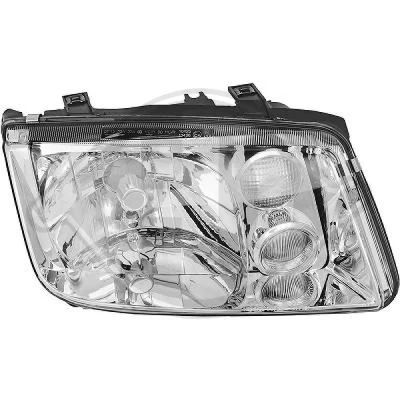 Afbeelding van DIEDERICHS 2231982 Koplampen rechts H4, H4/H3, H3 Met mistlampen voor rechtsrijdend verkeer VOLKSWAGEN: Bora Saloon