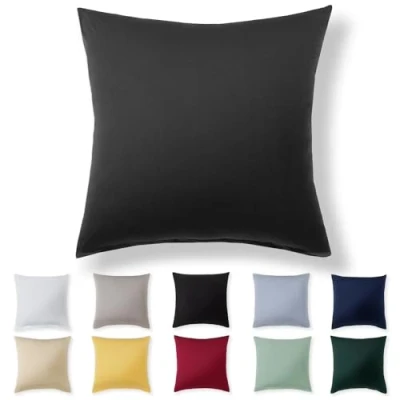 Afbeelding van Alreya Kussensloop 80 x cm, antraciet, 100% jersey katoen, superzacht, met ritssluiting