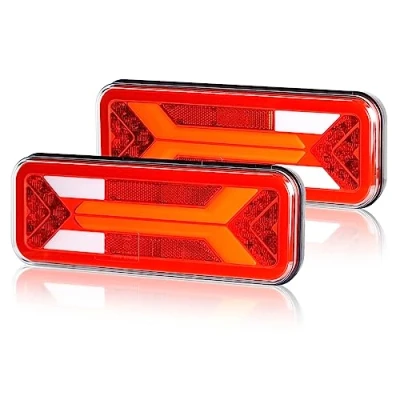 Afbeelding van Yuanjoy 12V 24Volt led achterlichten voor vrachtwagenaanhangers, IP67 waterdichte met E mark goedkeuring