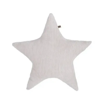 Afbeelding van Baby&#039;s Only Sierkussen babykamer ster teddy Sense Kiezelgrijs 45x40 cm Inclusief kussenvulling