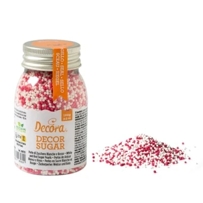 Afbeelding van Decora 2081135 100 g, geen bijen, wit/rood