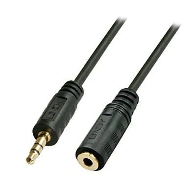 Afbeelding van LINDY 35653 Jackplug Audio Verlengkabel [1x male 3,5 mm 1x female mm] 3.00 m Zwart