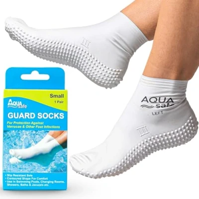 Afbeelding van AquaSafe Guard Verucca zwemsokken, beige, maat M