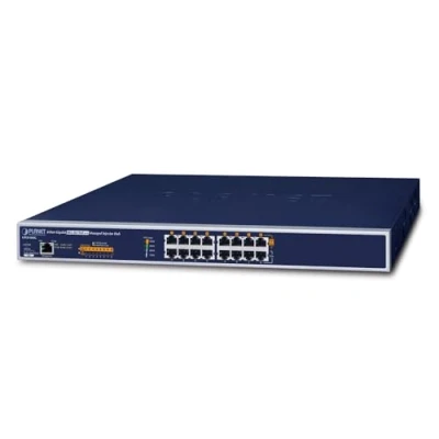Afbeelding van PLANET UPOE 800G netwerk switch Managed Gigabit Ethernet (10/100/1000) Power over (PoE) Blauw