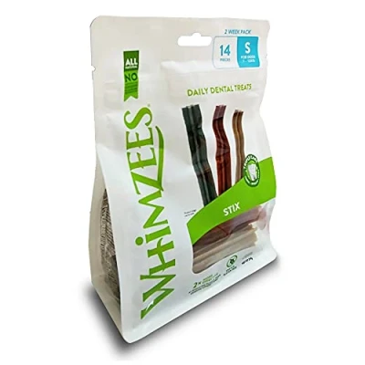 Afbeelding van Whimzees Stix 2 Weeks Voordeel Verpakking Hondensnacks Dental 230 g 14 stuks Small