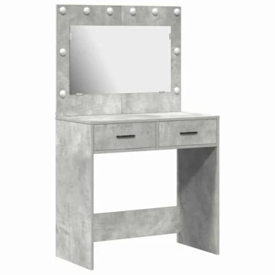Afbeelding van vidaXL Beton grijs Spaanplaat 78.5 x 41 135 cm Grijze Kaptafel