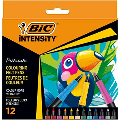 Afbeelding van Bic viltstift Intensity, fijne punt, etui van 12 stuks