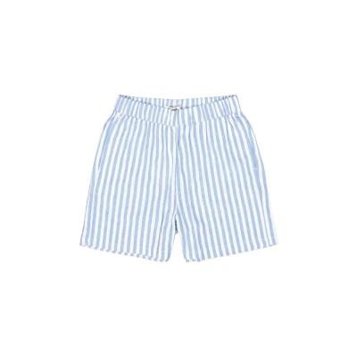 Afbeelding van GARCIA Short Gestreept Blauw/dessin M