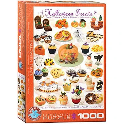 Afbeelding van Eurographics Puzzel Halloween Lekkernijen 1000 stukjes