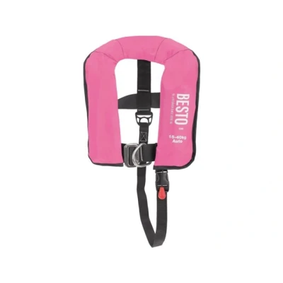 Afbeelding van Automatische reddingsvest roze junior 15 40kg