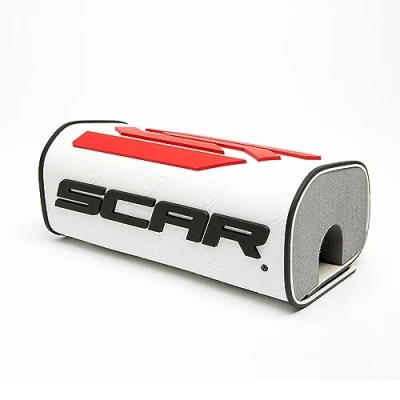Afbeelding van SCAR Stuurschuim 28 3D zonder stang Moto Cross Quad Dirt Bike Enduro Supermotard Wit