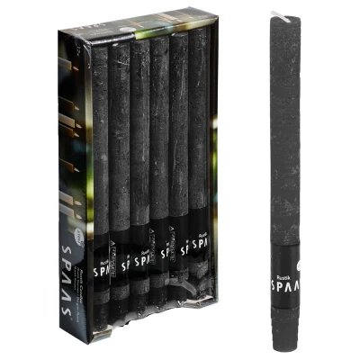 Afbeelding van Spaas Dinerkaars Rustiek Ø21x250 mm Branders Zwart Ca. 10 H
