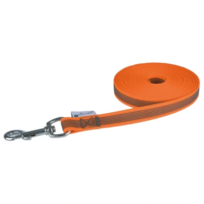 Afbeelding van honden zoeklijn anti slip 10 meter x 20 mm oranje