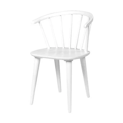 Afbeelding van Rowico Home Carmen Houten Spijlenstoel Wit