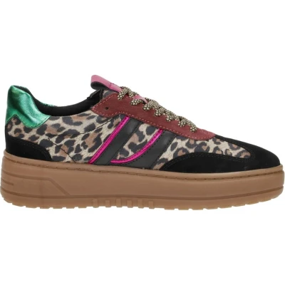 Afbeelding van SUB55 Sneakers laag, Dames, Maat: 37, Zwart Leer