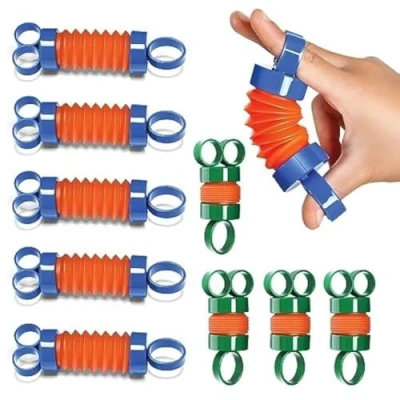 Afbeelding van Finger Poppers fidget Toys voor kinderen, handoefeningen pop tube mini speelgoed, vingerspeelgoed, sensorisch speelgoed jongens en meisjes, versterkte vingers therapeutisch