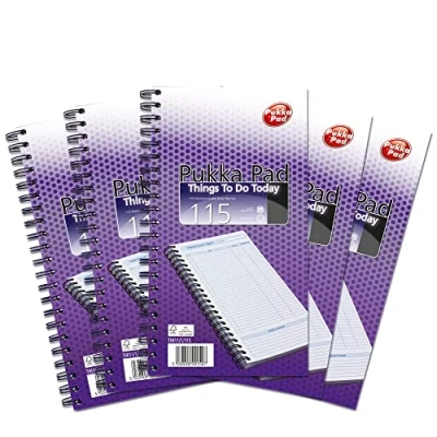 Afbeelding van Pukka Pad, Things To Do Today Spiraalboek met 115 vellen 80 g/m² geperforeerd papier ruimte voor afspraken, schetsen, lijsten enz