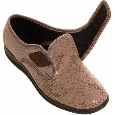 Afbeelding van Able2 MSF Comfortschoen Melina taupe, dames maat 37