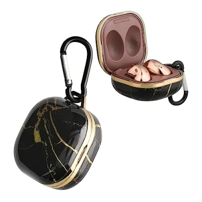 Afbeelding van kwmobile case voor draadloze oordopjes geschikt Samsung Galaxy Buds 2 Pro / Live Marmer design