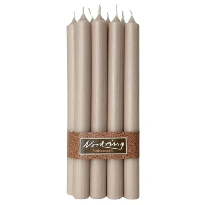 Afbeelding van Nordring Rustik Sahara staafkaarsen, 8 stuks, 2,2 x 25 cm hoog, in de massa gekleurd, RAL gecertificeerd