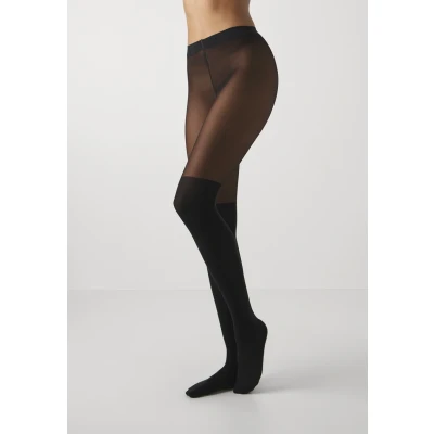 Afbeelding van Falke Overknee 25 Denier Panty, Dames, Maat: Medium, Black