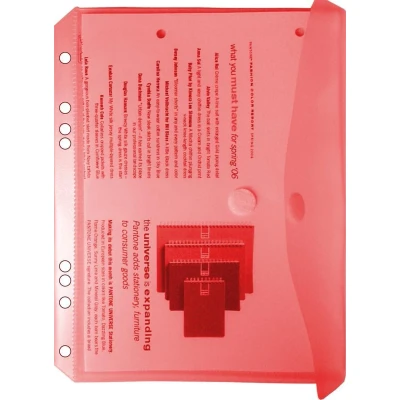 Afbeelding van EXXO HFP #35046 A5 Ringband Documententas Rood 10 stuks (1 pak @ stuks)