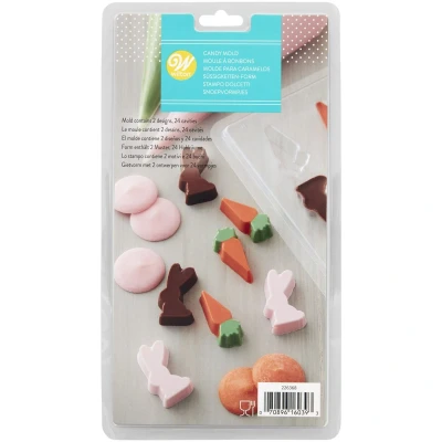 Afbeelding van Wilton Chocolademal Wortel &amp; Mini Konijn (24x)