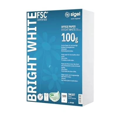 Image de sigel papier jet d&#039;encre &quot;Bright White&quot; , format A4, 100 g/m2, 500f